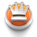 Button Icon: Crown Royalty Free Stock Photo
