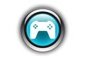 Game button design glossy texture effect