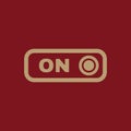 The on button icon. Switch symbol. Flat Royalty Free Stock Photo