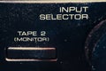 Button for Input Selector Royalty Free Stock Photo