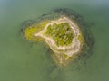 Button Island aerial view, Hingham, Massachusetts, USA Royalty Free Stock Photo