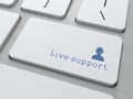 Button on Keyboard: Live Support