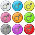 BUTTON - MALE Royalty Free Stock Photo