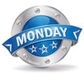 Button with monday Royalty Free Stock Photo