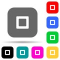 button multi color style icon. Simple thin line, outline vector of web icons for ui and ux, website or mobile application Royalty Free Stock Photo