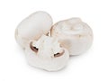 Button Mushrooms on white Royalty Free Stock Photo