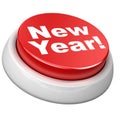 Button New year Royalty Free Stock Photo