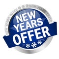 Button New Years Offer Royalty Free Stock Photo