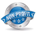 Button nonprofit Royalty Free Stock Photo