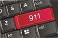 Button with numbers 911 Royalty Free Stock Photo