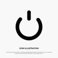 Button, Off, On, Power solid Glyph Icon vector Royalty Free Stock Photo