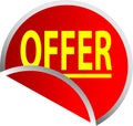 Button Offer Royalty Free Stock Photo