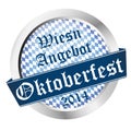 Button Oktoberfest 2014 - Wiesn Angebot Royalty Free Stock Photo