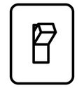 Button, power button Isolated Vector Icon That can be easily edited in any size or modified. Button, power button Isolated Vector