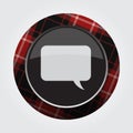 button red, black tartan - speech bubble Royalty Free Stock Photo