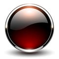 Button red glossy Royalty Free Stock Photo