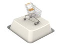 Button with Shopping Cart