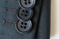 Button on the sleeve jacket place for text macro photo