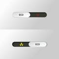 Button slider biohazard radiation