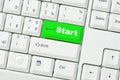 Button Start Royalty Free Stock Photo