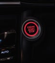 Button start and engine stop Royalty Free Stock Photo
