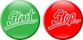Button_start_stop_2 Royalty Free Stock Photo