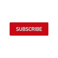 Button with subscribe video channel. Vector icon Royalty Free Stock Photo