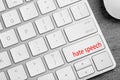 Button with text Hate Speech on computer keyboard, closeup Royalty Free Stock Photo