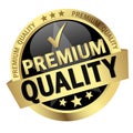 button with text Premium Quality