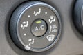 Button to adjust the level of air conditioning. Royalty Free Stock Photo