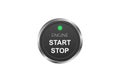 Button to start and stop engine of car Royalty Free Stock Photo