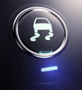 Button with traction control symbol