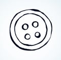 Button. Vector drawing Royalty Free Stock Photo