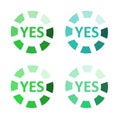 Button for vote YES