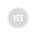 Button yes icon, flat style Royalty Free Stock Photo