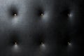 Buttoned Black Leather Padding Background