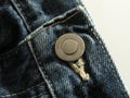 Buttoned jeans Royalty Free Stock Photo