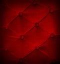 Buttoned on red texture sofa repeat background. Royalty Free Stock Photo