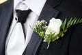 Buttonhole of bridegroom