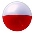 Buttonised flag of Poland