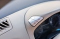 Buttons for adjusting the brightness level of the instrument panel lighting in a car Royalty Free Stock Photo