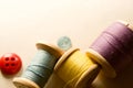 Buttons and bobbins Royalty Free Stock Photo