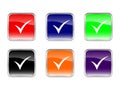 Buttons check symbol Royalty Free Stock Photo