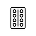 The buttons in the elevator are the vector icon. Isolated contour symbol illustration