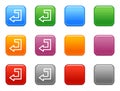 Buttons with enter icon Royalty Free Stock Photo