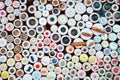 Buttons in haberdashery retail shop Royalty Free Stock Photo