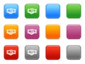 Buttons with handshake icon Royalty Free Stock Photo