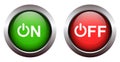 On and Off Buttons Icon Royalty Free Stock Photo