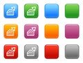 Buttons interest chart icon Royalty Free Stock Photo