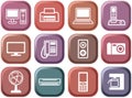 Buttons of office equipment Royalty Free Stock Photo